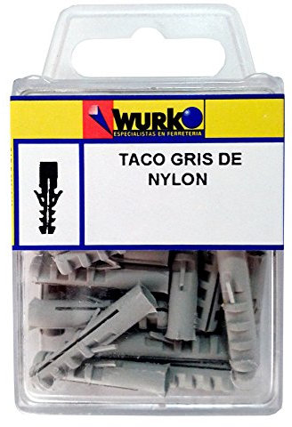 WURKO 8426024002110 - Tacos plastico 4mm. 2110 blister-30