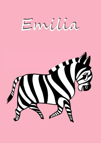 Malbuch / Notizbuch / Tagebuch - Emilia: DIN A4, Zebra, blanko