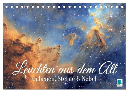 Galaxien, Sterne und Nebel: Leuchten aus dem All (Tischkalender 2026 DIN A5 quer), CALVENDO Monatskalender: Faszination Astronomie: Spiralgalaxien, Gasnebel und Planetensysteme (CALVENDO Natur)