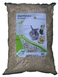 pemmiproducts Hanfeinstreu ca. 27 Liter (EUR 0,31/Liter), Einstreu aus 100% Hanf als Käfig Bodenbedeckung für Kaninchen, Meerschweinchen, Hamster, Degus, Ratten und andere Nagetiere