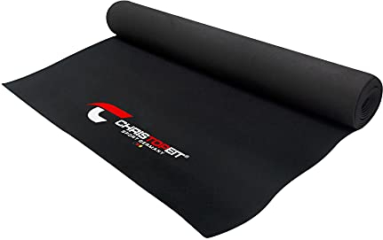 Christopeit Sport Bodenschutzmatte Größe M - Multifunktionsmatte für Heimtrainer, Kleinfitnessgeräte - 120 x 60 x 0,3 cm