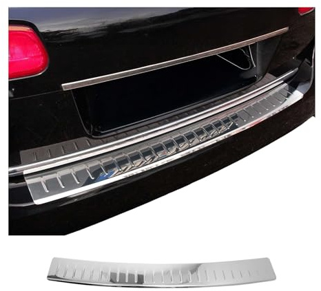OMAC Ladekantenschutz für VW Passat B6 Variant 2005-2010 Edelstahl Chrom | Stoßstangenschutz, fahrzeugspezifische Passform