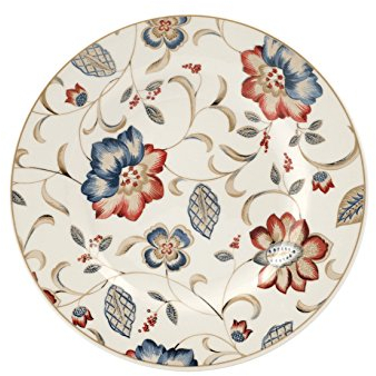 H&H Earthenware Jacobean Piatto Tavola da Frutta, 21.5 cm, Ceramica, Multicolore