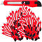 DEUBA® 50 x Teppichmesser Rasterautomatik Abbrechklinge 9mm Klingenbreite Cuttermesser Paketmesser Sicherheitsmesser