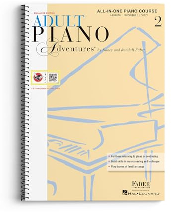 Adult Piano Adventures - All-in-One Book 2 | Piano Method with Media Online | Early Intermediate Piano Songs, Music Theory and Technique | Faber Piano Adventures for Adult Learners: Spiral Bound