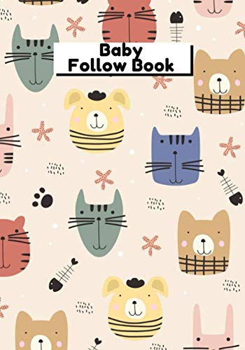 Baby follow book: Baby logbook and newborn nannies nanny, baby bottles, notebook on sleep, awakening and baby's health, diet, diapers, medications, ... twin parent help. kitten cat cute dog