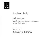Altra voce für Altflöte, Mezzosopran und live electronics