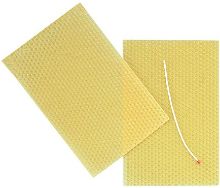 Rayher 3105100 Bienenwachswabe, 100 %, 13x40 cm, natur, SB-Btl. 1 Plat | Die Wachsplatte ist aus reinem, natürlichem Bienenwachs, 100% natürlich, mit Docht, mit dezentem Honigduft