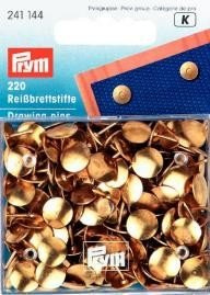 Prym 241144 Reißbrettstifte EIS goldfarbig