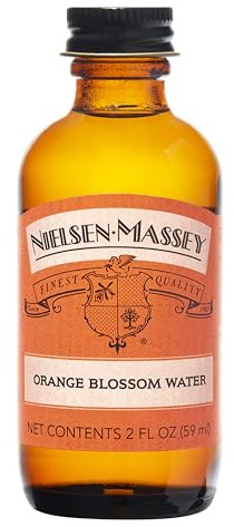 Nielsen Massey Orange Blossom Water | Aromatischer Zitrusblüten-Auszug. Verleiht feinem Gebäck, Desserts, Cocktails und orientalischen Speisen eine noble Finesse