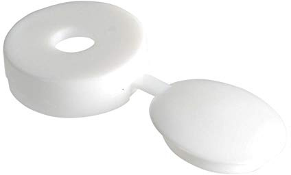 Hinged Cover Cap White No. 10-12 Bag 100