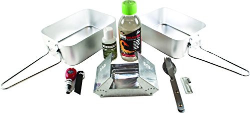 Bcb Set da cucina per esterni, 9 pezzi, argento