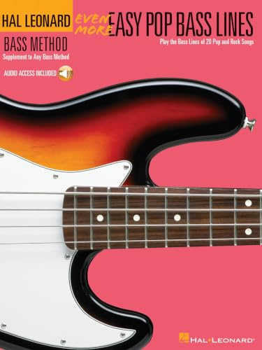 Even More Easy Pop Bass Lines: Noten, CD, Sammelband für Bass-Gitarre: Supplemental Songbook to Book 3 of the Hal Leonard Bass Method