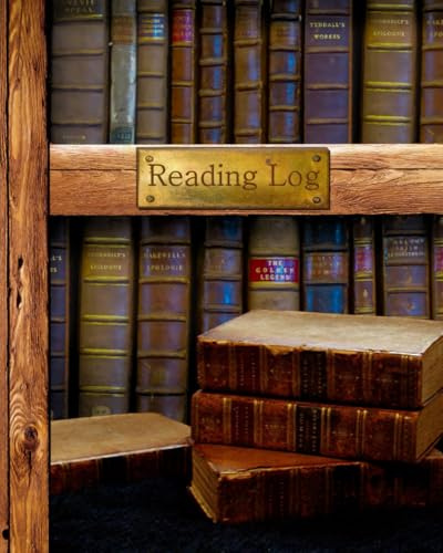 Reading Log: Gifts for Book Lovers/Reading Journal [ Softback * Large (8 x 10) * Antique Books * 100 Spacious Record Pages & More... ]