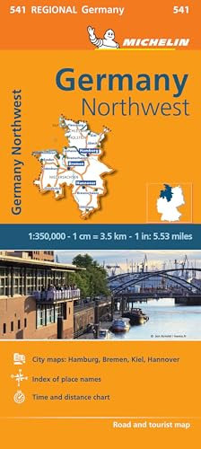 Michelin Schleswig-Holstein, Niedersachsen, Hamburg, Bremen: Map (MICHELIN Regionalkarten)