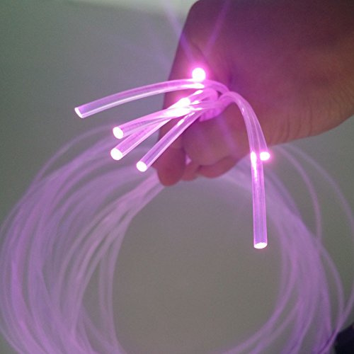 Cavo realizzato in fibra ottica flessibile trasparente, adatto all'illuminazione tramite fonte di luce (non inclusa), diametro di 2 mm, fibra ottica SISL2 10 metri