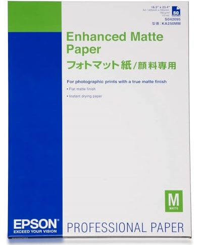 Epson C13S042095 Enhanced matte paper inkjet 189g/m2 A2 50 Blatt Pack
