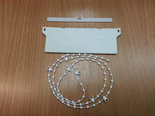 127MM (5) VERTICAL BLIND REPAIR KIT, HANGERS WEIGHTS & CHAINS WHITE X 30