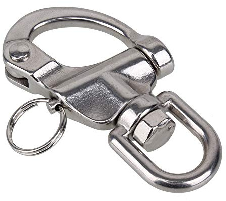 RDEXP Stainless Steel Snap Shackles Quick Release Swivel Bail Rigging (Small)