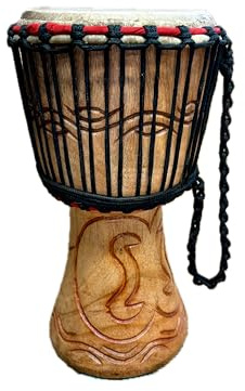 Original Djembe Trommel – 17,8 cm Head (18 cm, 38 cm Höhe)