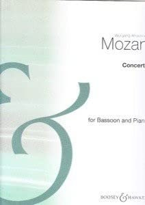 Fagottkonzert B-Dur: KV 191. Fagott und Orchester. Klavierauszug mit Solostimme.