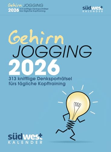 Gehirnjogging 2026 - 313 knifflige Denksporträtsel fürs tägliche Kopftraining - Textabreißkalender zum Aufstellen oder Aufhängen
