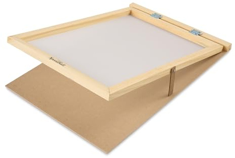 Speedball 110 Monofilament DIY Printing Screen Frame With Base 16 x 24, Wooden, Essentials Accessories, Print Making Printing Kit, Screen Printing, Print Making