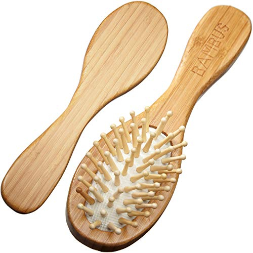 Pennello per capelli Mark Fantasy Model Brush Brush Hair, Bamboo Wood, Matite in legno con manopole