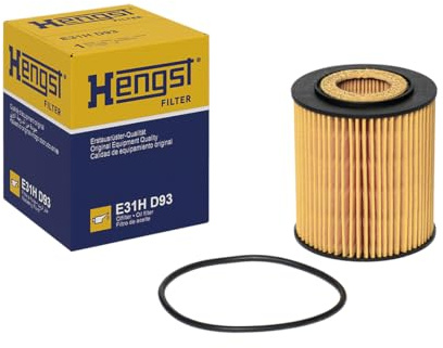 HENGST - Ölfilter E31H D93 - Öl-Filtereinsatz für KFZ | Hochwertiger Motorölfilter für KFZ mit Otto- oder Dieselmotor - Robuster Ölfilter mit hoher Schmutzaufnahmefähigkeit