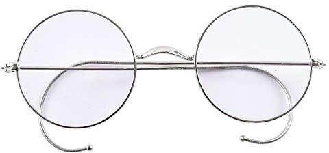 Agstum Retro rund optisk sällsynt tråd fälg glasögon ram utan näsdynor