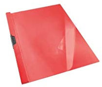 Esselte Klemmmappe, passend für bis zu 30 A4-Blätter, flexibler Kunststoff, VIVIDA Serie A4 rot