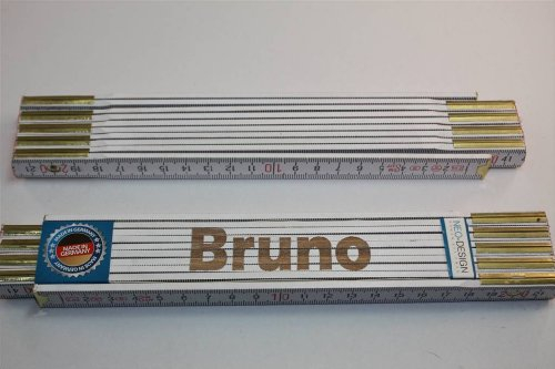 Zollstock mit Namen BRUNO Lasergravur