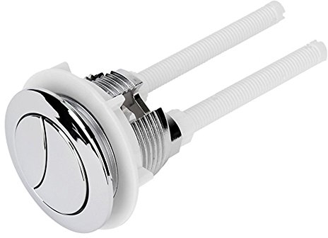 DN Silver Dual Flush Toilet Water Tank Push Buttons Rods 114mm Length