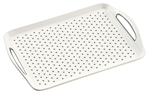 KESPER 77200 Plat de Service Antidérapant Plastique Blanc 45.5 x 32 x 4.5 cm