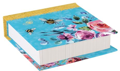 The Gifted Stationery Queen Bee Note Block. Square Tear-off Paper Pad For Jotter Pad Memo Notes, Comes with 300 Sheets. Portable Notepad Ideal Small Stationery Accessory For Any Office Desk
