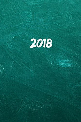 2018: Kalender/Terminplaner: 1 Woche auf 2 Seiten, Format ca. A5, Cover Schultafel