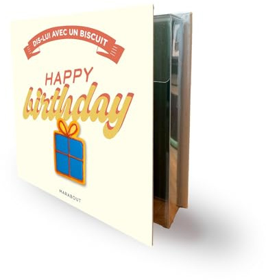 Coffret Dis lui avec un biscuit - Happy birthday: 3 emporte pièces
