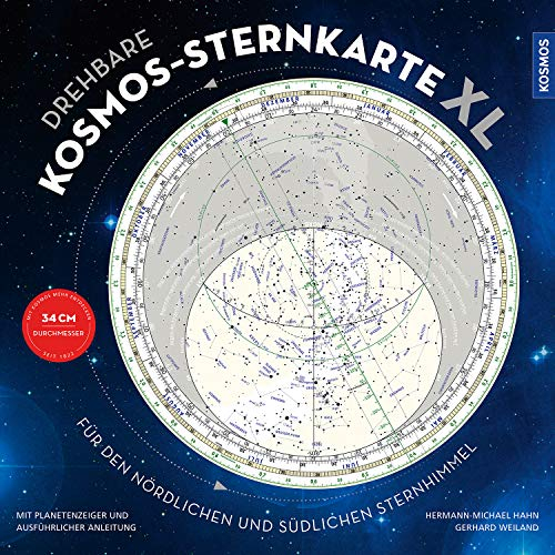 Drehbare Kosmos-Sternkarte XL: Für den nördlichen und südlichen Sternhimmel