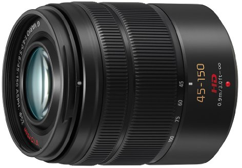 Panasonic Lumix G Vario H-FS45150E-K Telezoom-Objektiv 45-150mm /F4,0-5,6 ASPH./OIS Bildstabilisator schwarz