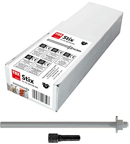 TOX Gewindestange Stix verzinkt M12 x 160, 10 Stück - 070101191