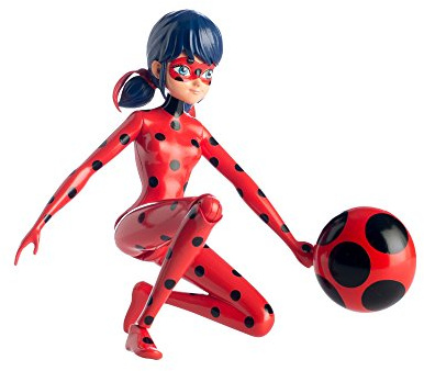 BANDAI – Miraculous Ladybug – Funktionsfigur 19 cm – Ladybug springt und fliegt – 39731