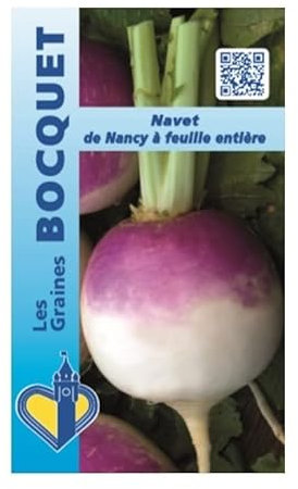 Sachet de graines de Navet de Nancy à feuille entière - 6 g - légume racine - LES GRAINES BOCQUET