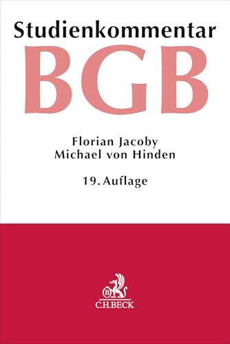 Bürgerliches Gesetzbuch. BGB: Studienkommentar
