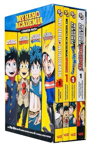 My Hero Academia Series Volume 1 Starter Pack of Smash, Team up Missions & Vigilantes Collection Books Box Set