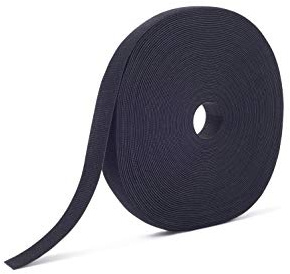 VELCRO Brand Cut to Length Straps 25 Yards x 3/4 Wide Width for Strength and Durability Double Sided Self Gripping Roll, Black, 189645