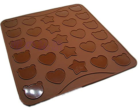 Longzang 27-Cavity Cartoon Macaroons Mat Baking Mold