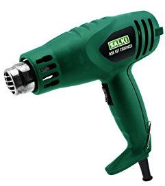 SALKI | Kit Pistolet à Air Chaud HSK 2000W | Kit Décapeur Thermique Electrique 2000W + 4 Buses + 1 Grattoir | 2 Niveaux de Puissance | Température 450-600°C | Câble 2 Mètres