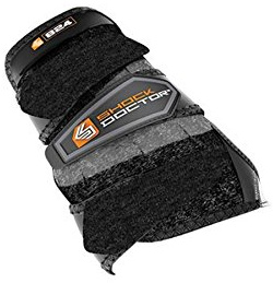 ShockDoctor Handledsskydd för vuxna, handledsbandage med 3 remmar, svart, XL