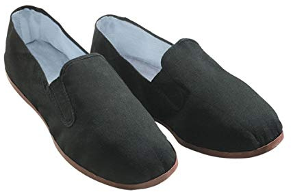 Ace Martial Arts Supply Kung Fu Tai Chi Shoes - Rubber Sole (Men's 5 (37)) Black
