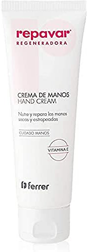 Repavar - Crema de Manos con Rosa Mosqueta, Ácido Hialurónico y Colágeno - Enriquecida con Vitamina E y Glicerina - Repara, Hidrata y Regenera las Manos Secas y Agrietadas - 75 ml